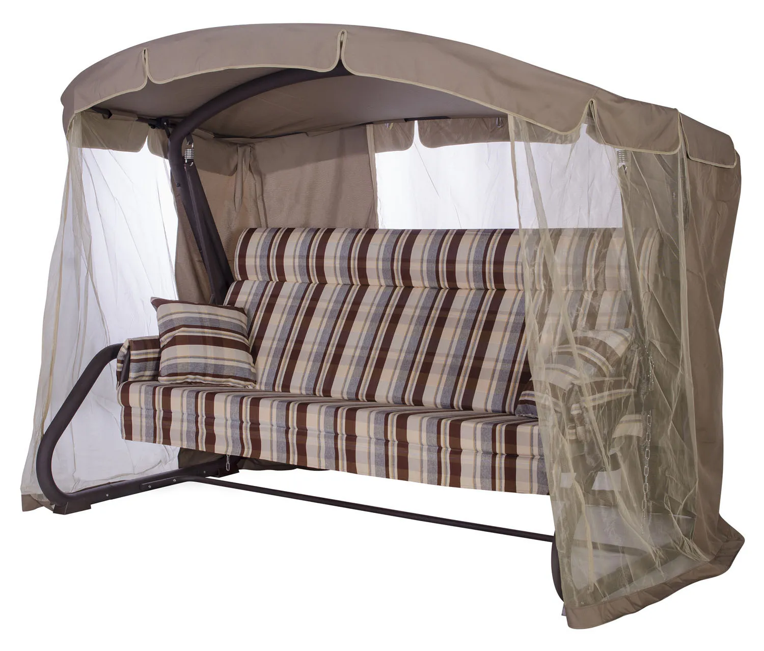 Садовые качели «Империя» A43C.345 коричневый Удачная мебель - Даметекс