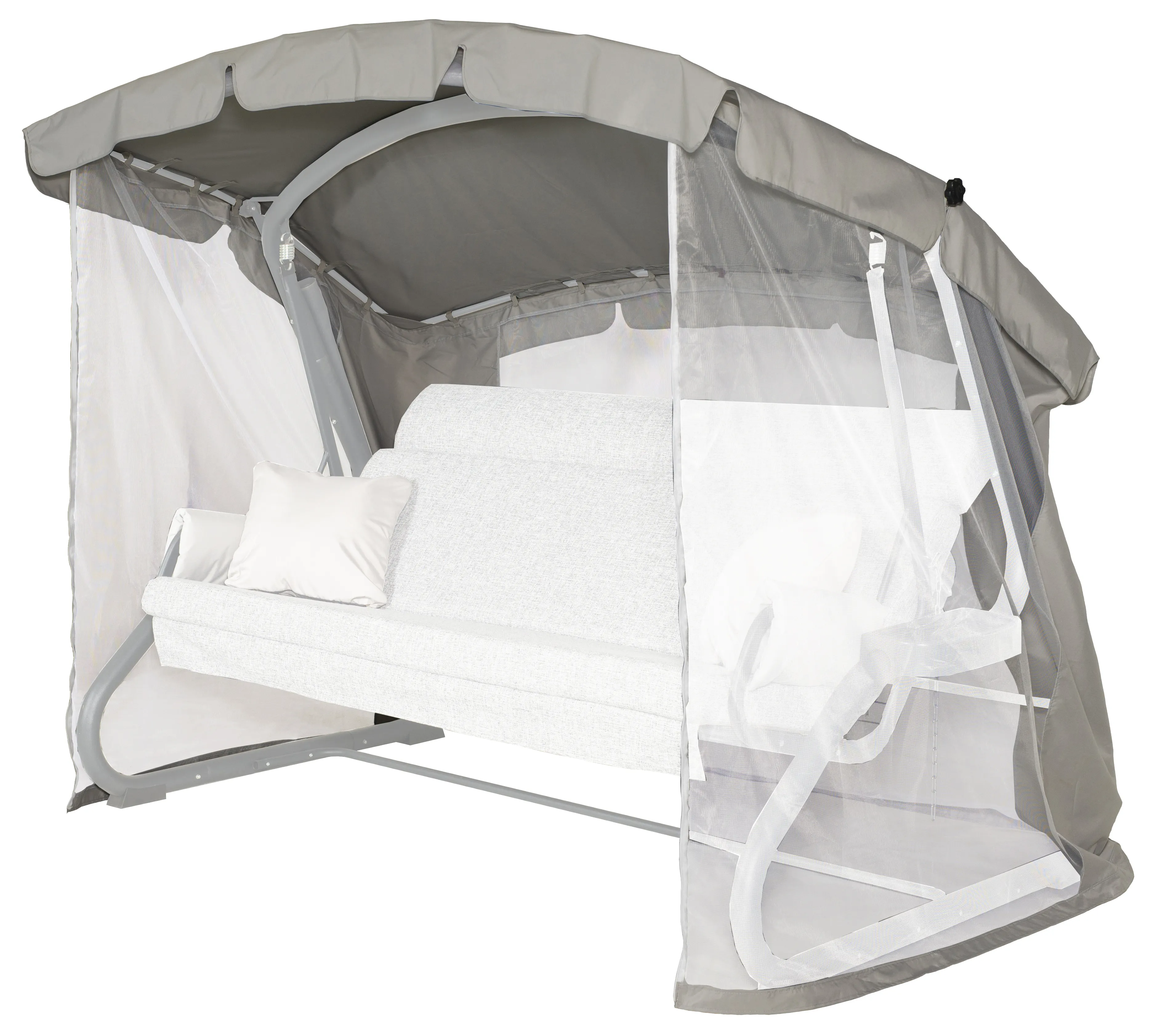 Тент на садовые качели A43 АМС 239*140 см графит Удачная мебель - Дачная мебель