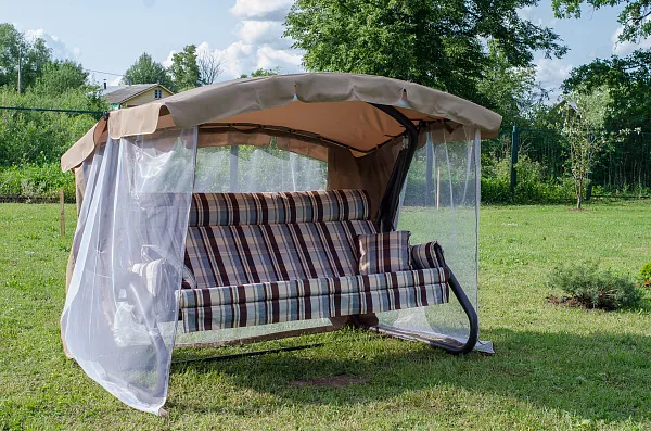 садовые качели «империя» a43c.345 коричневый удачная мебель - даметекс