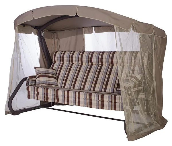 садовые качели «империя» a43c.345 коричневый удачная мебель - даметекс