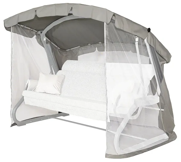 Тент на садовые качели A43 АМС 239*140 см графит Удачная мебель - Дачная мебель