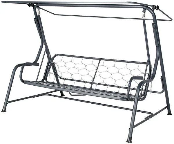 садовые качели «альба» a46a.5014 антрацит удачная мебель - даметекс