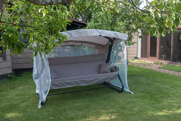 Тент на садовые качели A43 АМС 239*140 см графит Удачная мебель - Дачная мебель