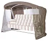 Тент на садовые качели A43 АМС 239*140 см коричневый Удачная мебель - Дачная мебель
