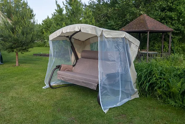 Тент на садовые качели A15/A28/A29/A56 АМС 221*122 см бежевый Удачная мебель - Дачная мебель