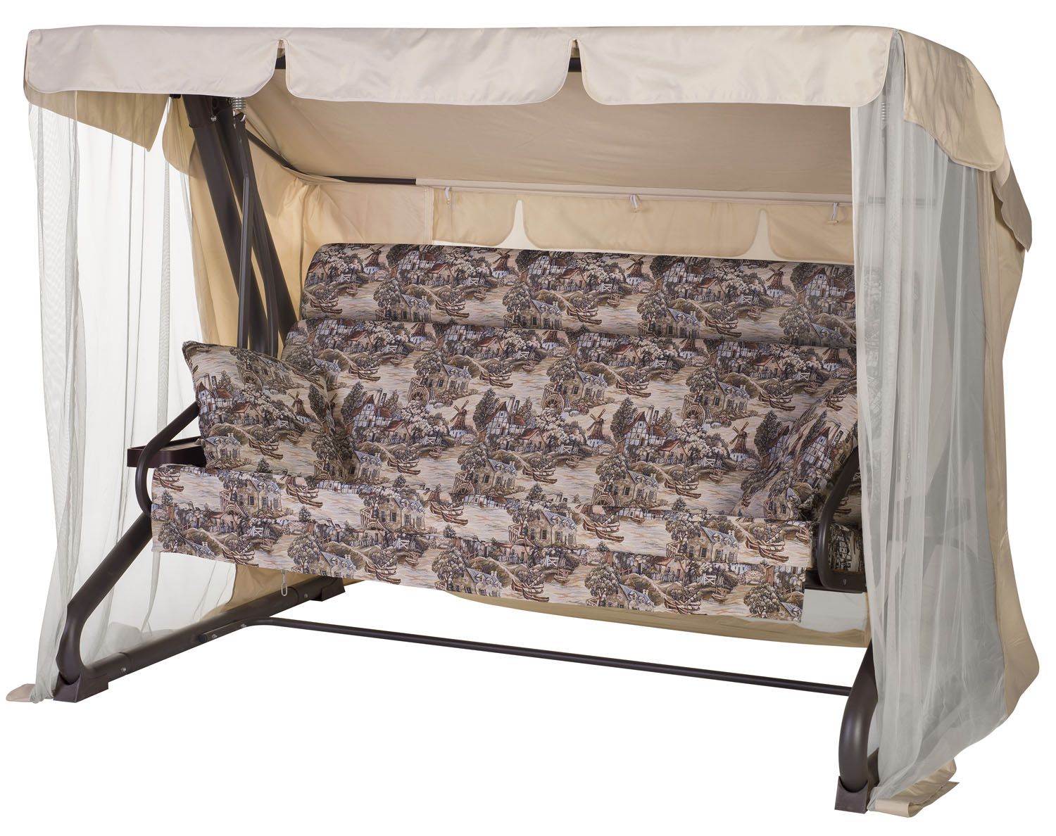 Набор чехлов на матрас с подголовником и подушки для садовых качелей 180*53*53 см N180.526 Удачная мебель - Дачная мебель