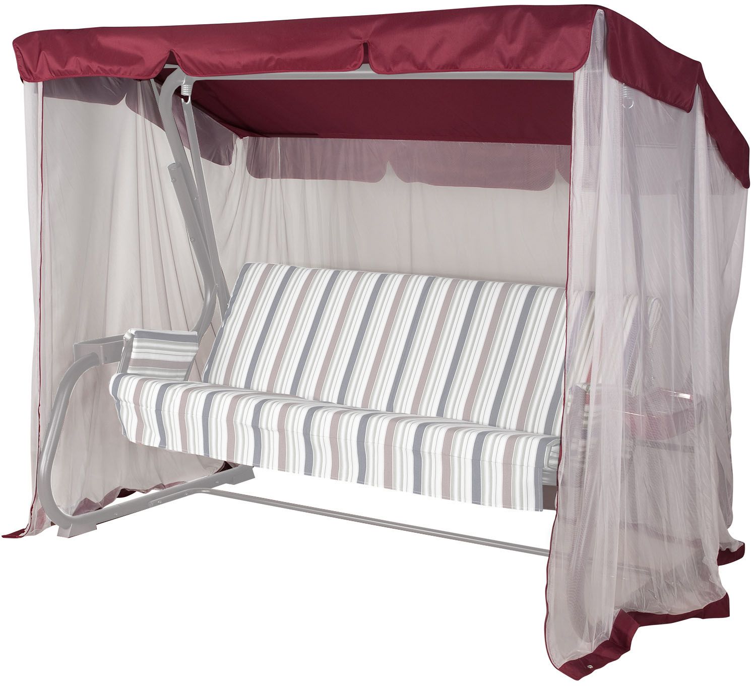 Тент на садовые качели А07/27 АМС 221*131 см бордовый Удачная мебель - Дачная мебель