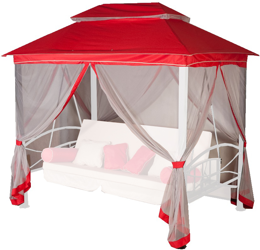 Тент на садовые качели и беседки A31/A32/A34 АМС 255*171 см терракот Удачная мебель - Дачная мебель