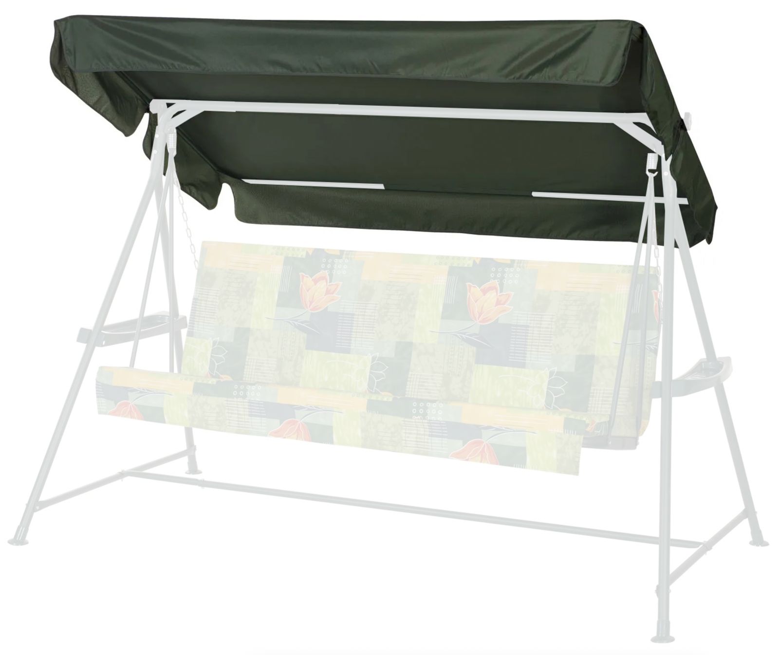 Тент на садовые качели Касабланка A06/А53 без АМС 186*125 см зеленый Удачная мебель - Дачная мебель
