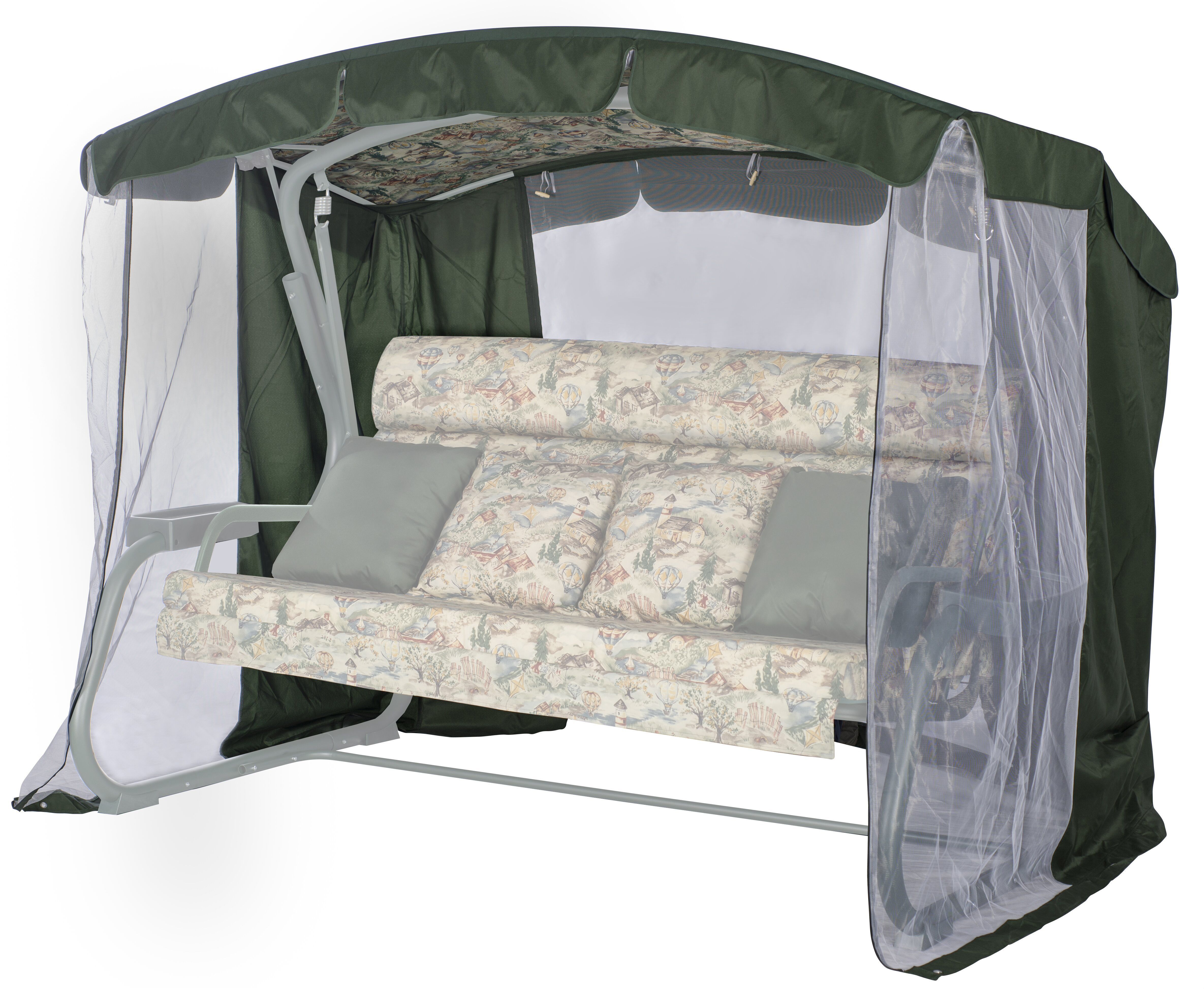 Тент на садовые качели Риека A13/A23/A60 АМС Т325/Т01 221*144 см зеленый Удачная мебель - Дачная мебель