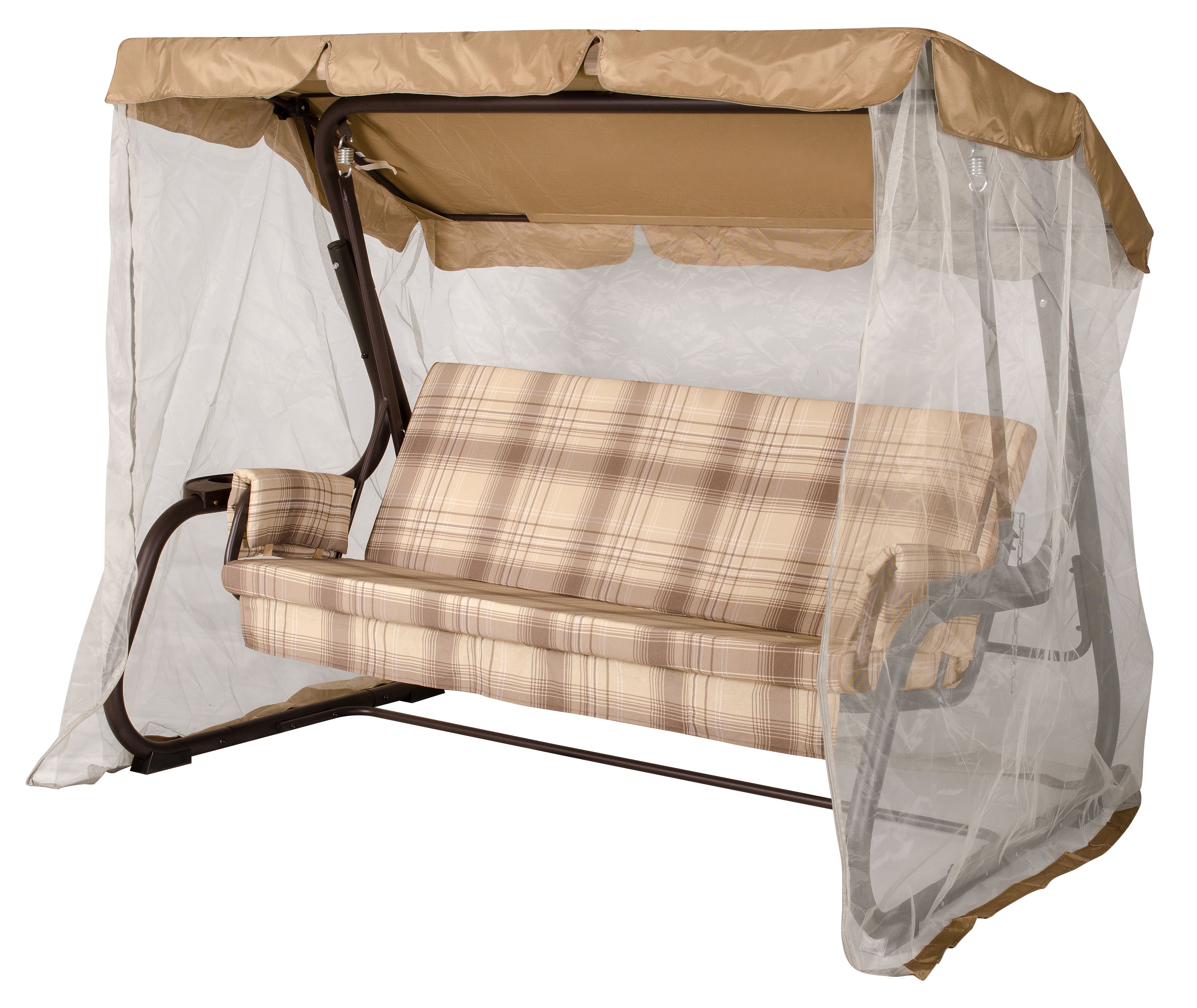 Тент на садовые качели A52 АМС 208*122 см бежевый Удачная мебель - Дачная мебель