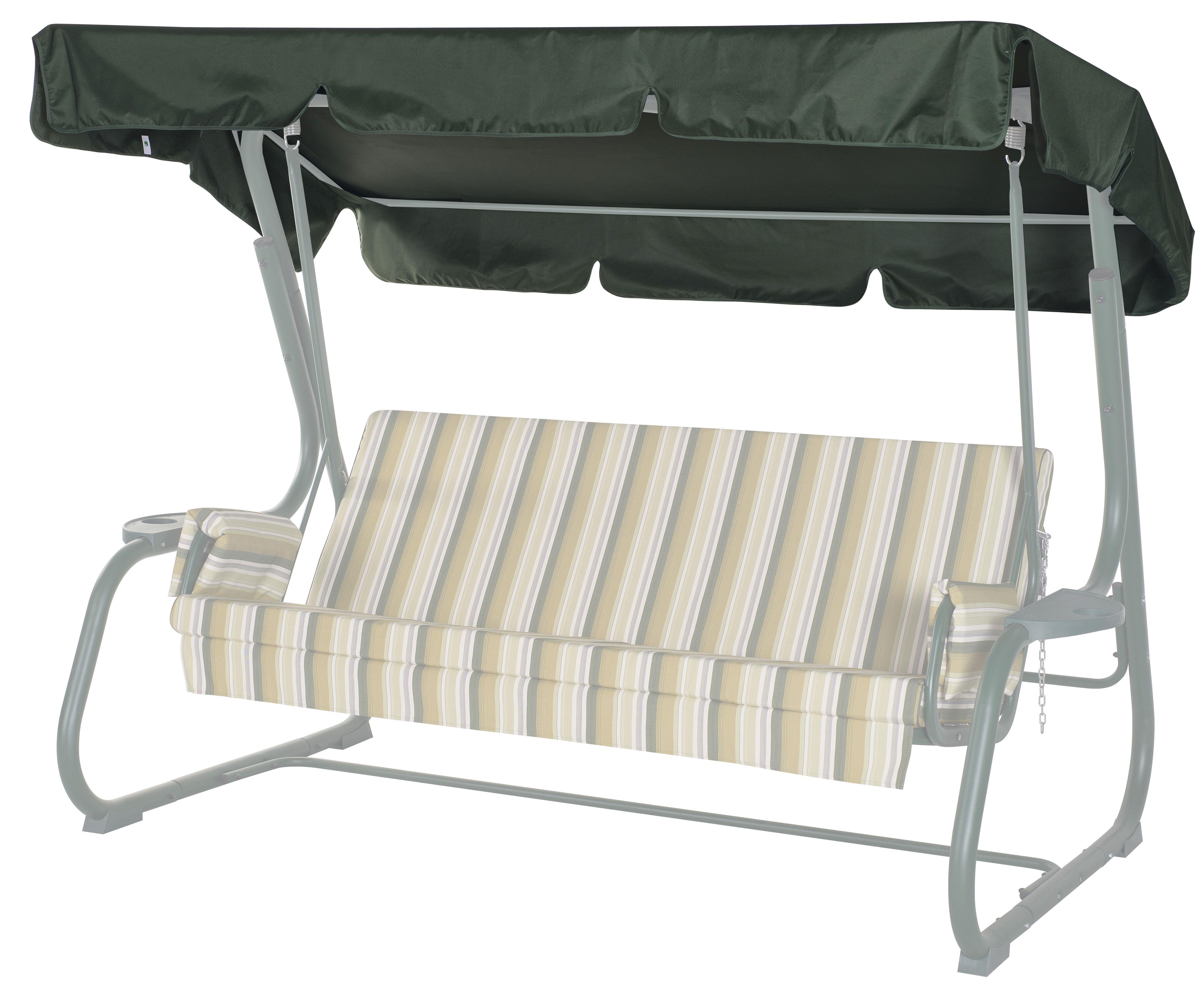 Тент на садовые качели А07/27 без АМС 221*131 см зеленый Удачная мебель - Дачная мебель