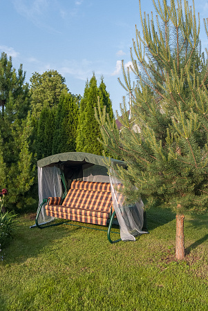 садовые качели «мерида премиум» a56g.334 зеленый удачная мебель - даметекс