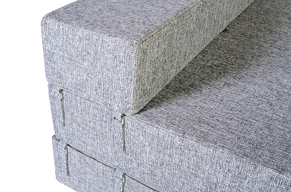 Диван-кровать трансформер бескаркасный &amp;quot;Валентина&amp;quot; 140х100х60 см серый