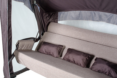 садовые качели «брауни» a43c.614 коричневый удачная мебель - даметекс