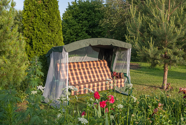 Текстильный комплект с подголовником для садовых качелей 175*53*53 см С175.334 Удачная мебель - Даметекс