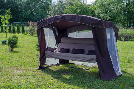 садовые качели «брауни» a43c.614 коричневый удачная мебель - даметекс