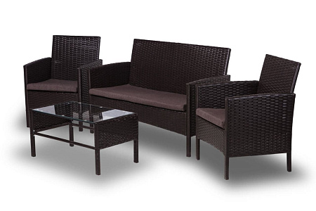 набор садовой мебели «ангкор» коричневый удачная мебель