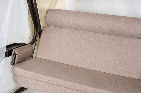 садовые качели «мерида премиум» a56c.614 коричневый удачная мебель - даметекс