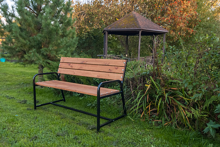 скамья садовая со спинкой флора