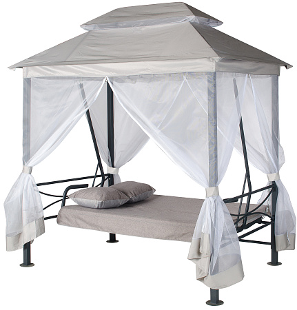 беседка садовая «афины» a62a.612 антрацит удачная мебель - даметекс