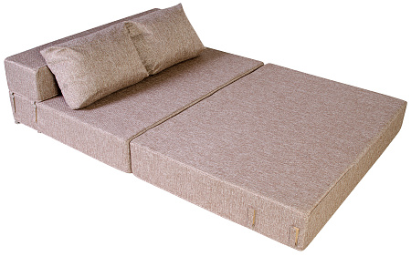 Диван-кровать трансформер бескаркасный &quot;Валентина&quot; 140х100х60 см шоколад