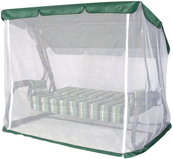 Тент на садовые качели А07/27 АМС 221*131 см зеленый без угловых вставок Удачная мебель - Дачная мебель