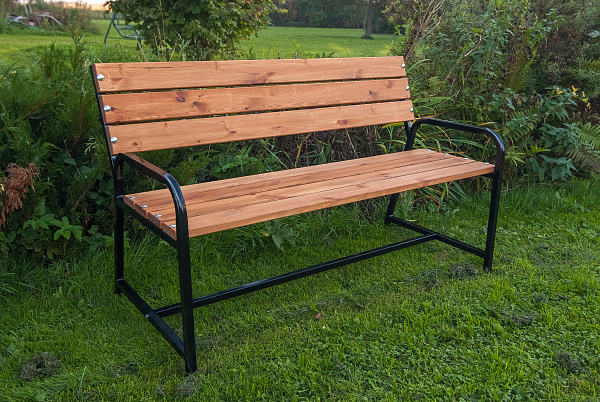 скамья садовая со спинкой флора