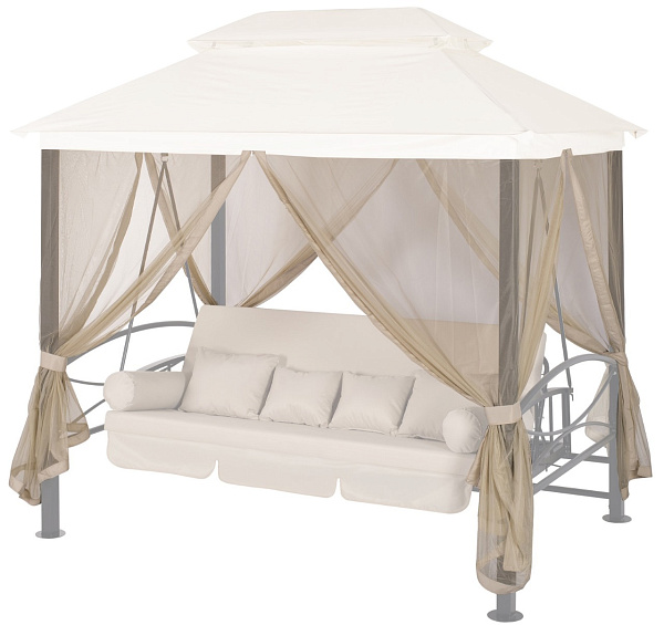 Антимоскитная сетка на садовые качели и беседки A31/A32/A34/А42 АМС 255*171 см Удачная мебель - Дачная мебель