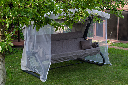 садовые качели «империя» a43а.626 антрацит удачная мебель - даметекс