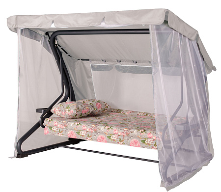 садовые качели «корфу» a44a.606 антрацит удачная мебель - даметекс