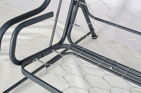 садовые качели «карибы» a46a.336 антрацит удачная мебель - даметекс