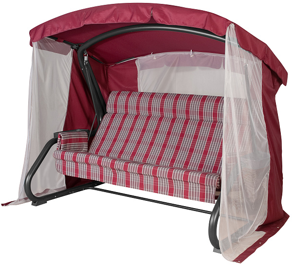 садовые качели «толедо» a28a.005 антрацит  удачная мебель - даметекс