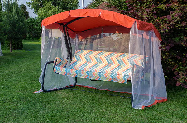 садовые качели «тропикана» a45а.320 антрацит удачная мебель - даметекс