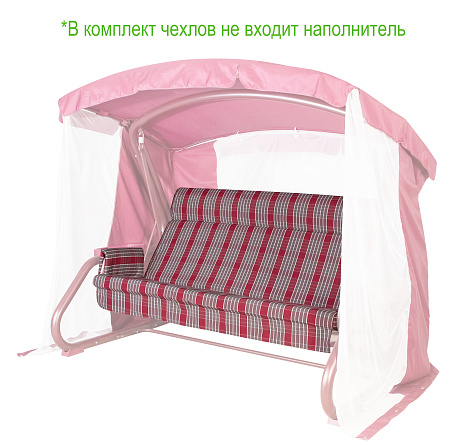 Набор чехлов на матрас с подголовником и подлокотники для садовых качелей 180*53*53 см N180.005 Удачная мебель - Дачная мебель