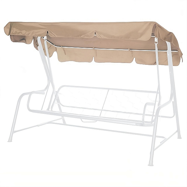 Тент на липучках универсальный без АМС (160 г/м2) бежевый Удачная мебель - Дачная мебель