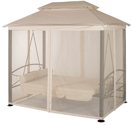 беседка-качели «пальмира» a31bl.t025 бежевый удачная мебель - даметекс