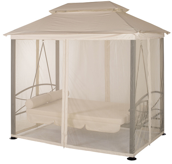 беседка-качели «пальмира» a31bl.t025 бежевый удачная мебель - даметекс