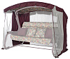 Тент на садовые качели Риека A13/A23/A60 АМС Т324/Т02 221*144 см бордовый Удачная мебель - Дачная мебель