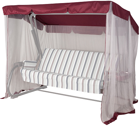 Тент на садовые качели А07/27 АМС 221*131 см бордовый Удачная мебель - Дачная мебель