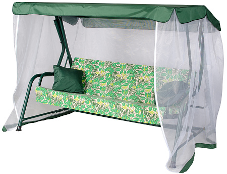 садовые качели «панама» a46g.510 зеленый удачная мебель - даметекс