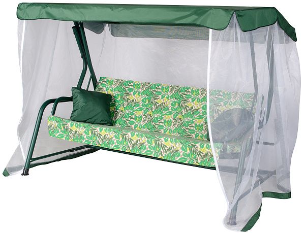 садовые качели «панама» a46g.510 зеленый удачная мебель - даметекс