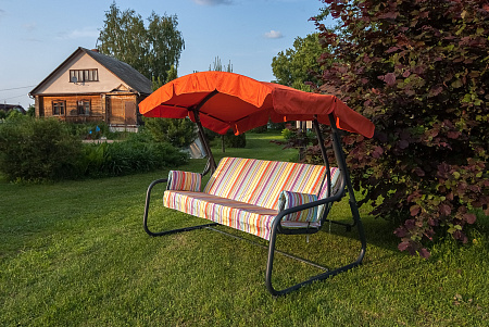 садовые качели «мальта» a45a.318 антрацит удачная мебель - даметекс