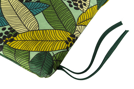 подушка для садовой скамьи с завязками 120х50х3,5 см клетка удачная мебель - даметекс