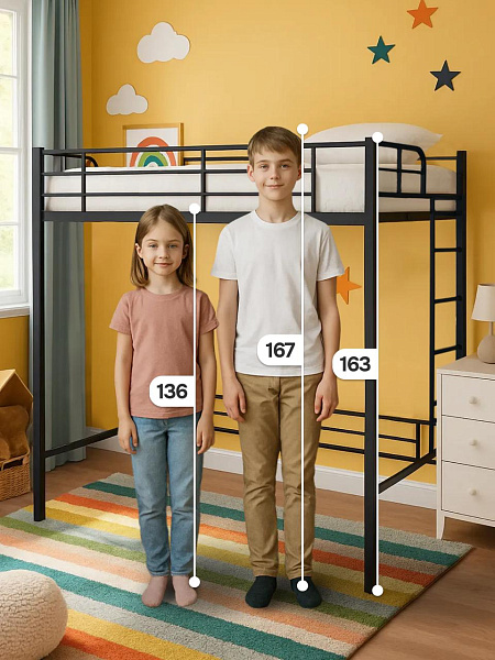 кровать двухъярусная 198х96х186 см залезайка 1