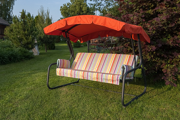 садовые качели «мальта» a45a.318 антрацит удачная мебель - даметекс