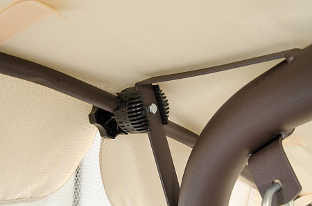 садовые качели «мерида премиум» a56c.614 коричневый удачная мебель - даметекс