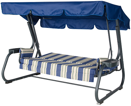 качели садовые «сапфир» a27а.306 антрацит удачная мебель - даметекс