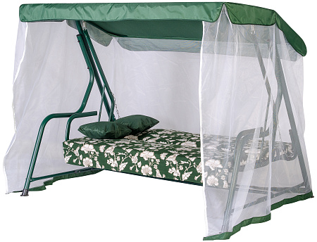 садовые качели «панама» a46g.536 зеленый удачная мебель - даметекс