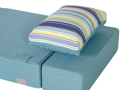 Кресло-кровать трансформер бескаркасное &quot;Валентина&quot; 80х80х60 см бирюзовый